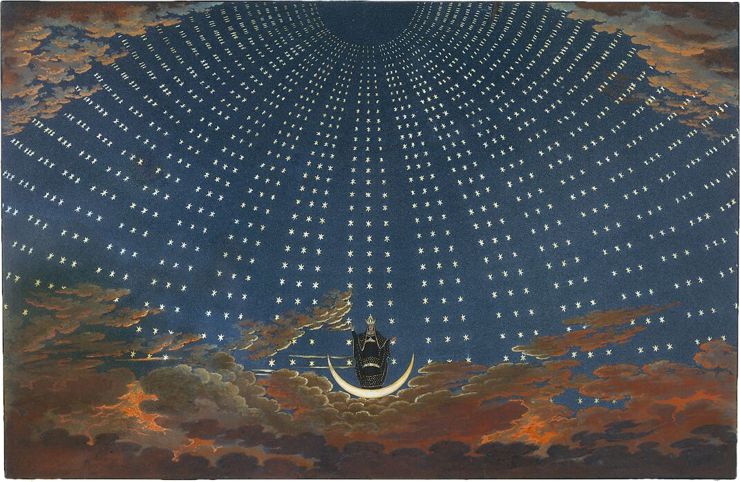 magic flute stage design illustration